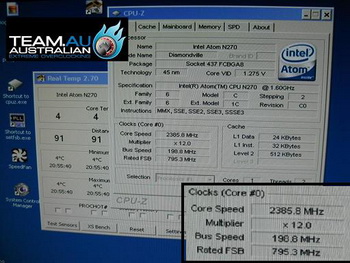 Intel atom n270 extreme overclocking